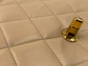 CHANEL Lambskin Small Diana Single Chain Single Flap Bag Beige Gold hardware