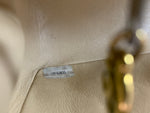 CHANEL Lambskin Small Diana Single Chain Single Flap Bag Beige Gold hardware