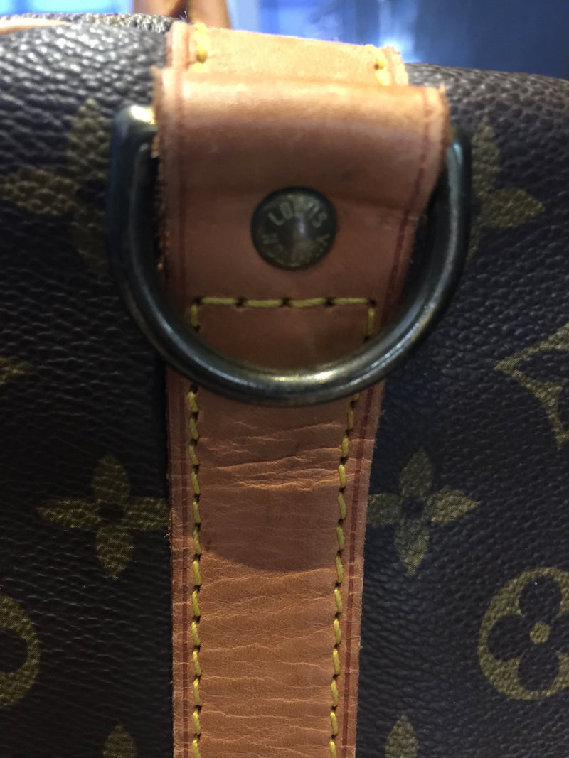 Louis Vuitton Monogram Keepall Bandouliere 60 Boston Duffle Bag with S –  Bagriculture