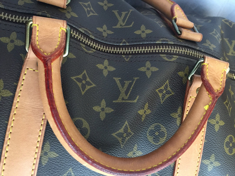 Louis Vuitton Monogram Keepall Bandouliere 60 Boston Duffle Bag with Strap  63lv4