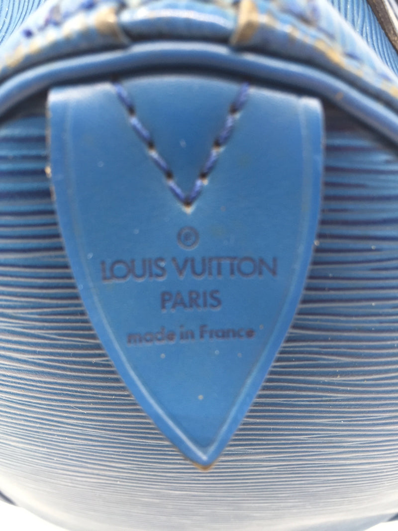 Sold-LOUIS VUITTON Epi Blue Speedy 25 M43015
