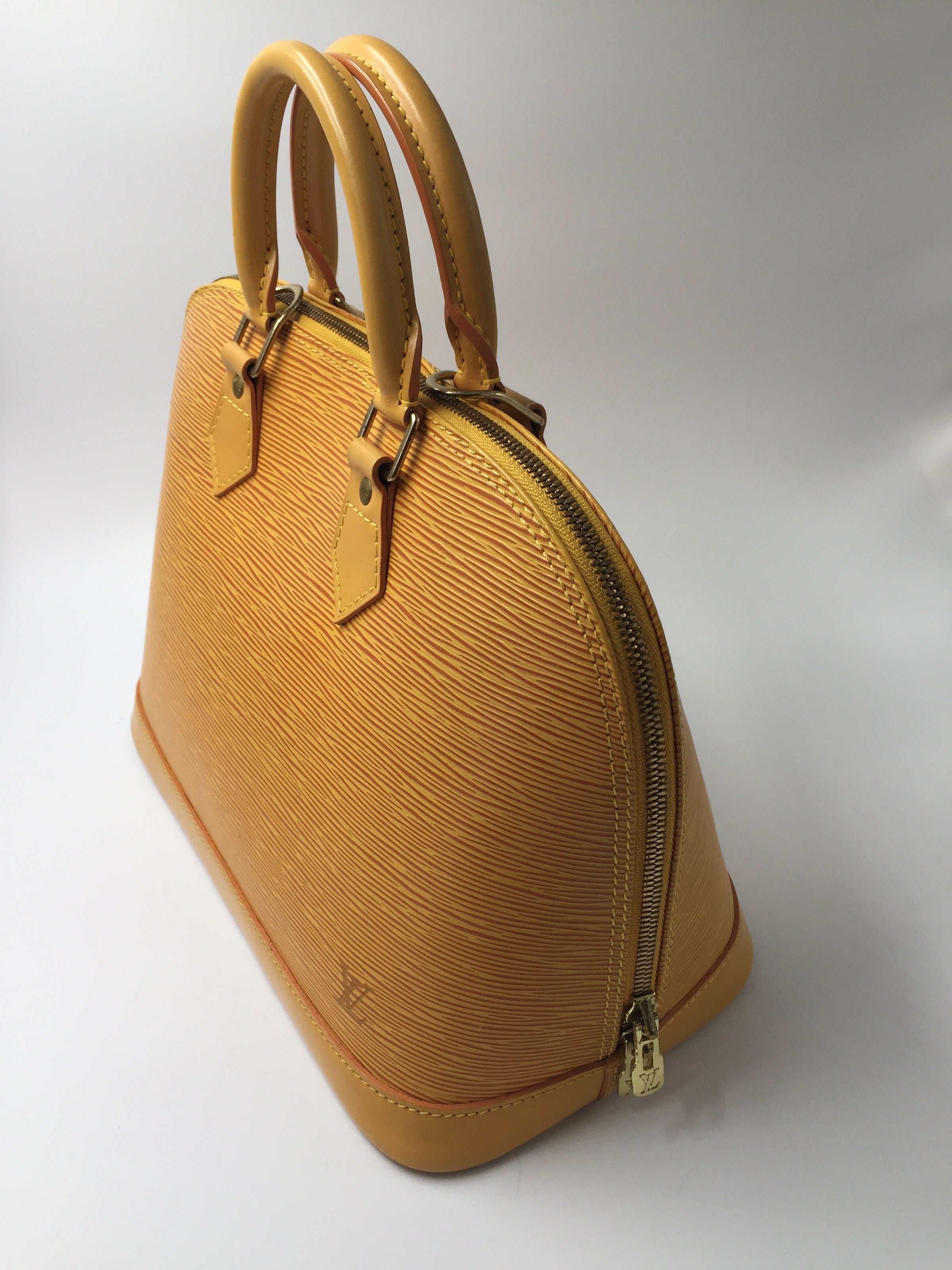 Louis Vuitton Alma Handbag Yellow Epi Leather M52149 – Timeless Vintage  Company