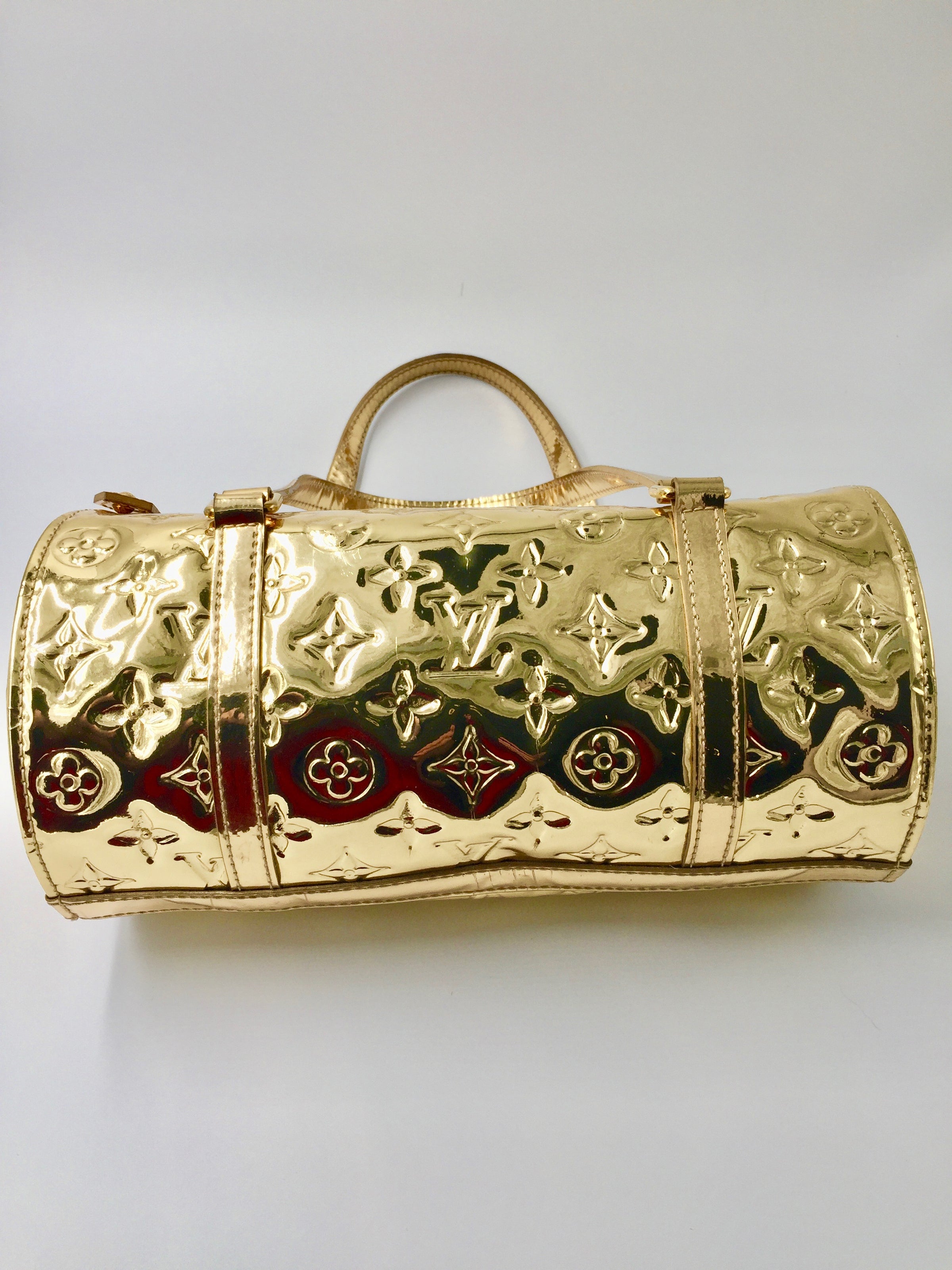 LOUIS VUITTON M95270 Monogram Miroir Papillon Dre Gold Hand Bag Ex