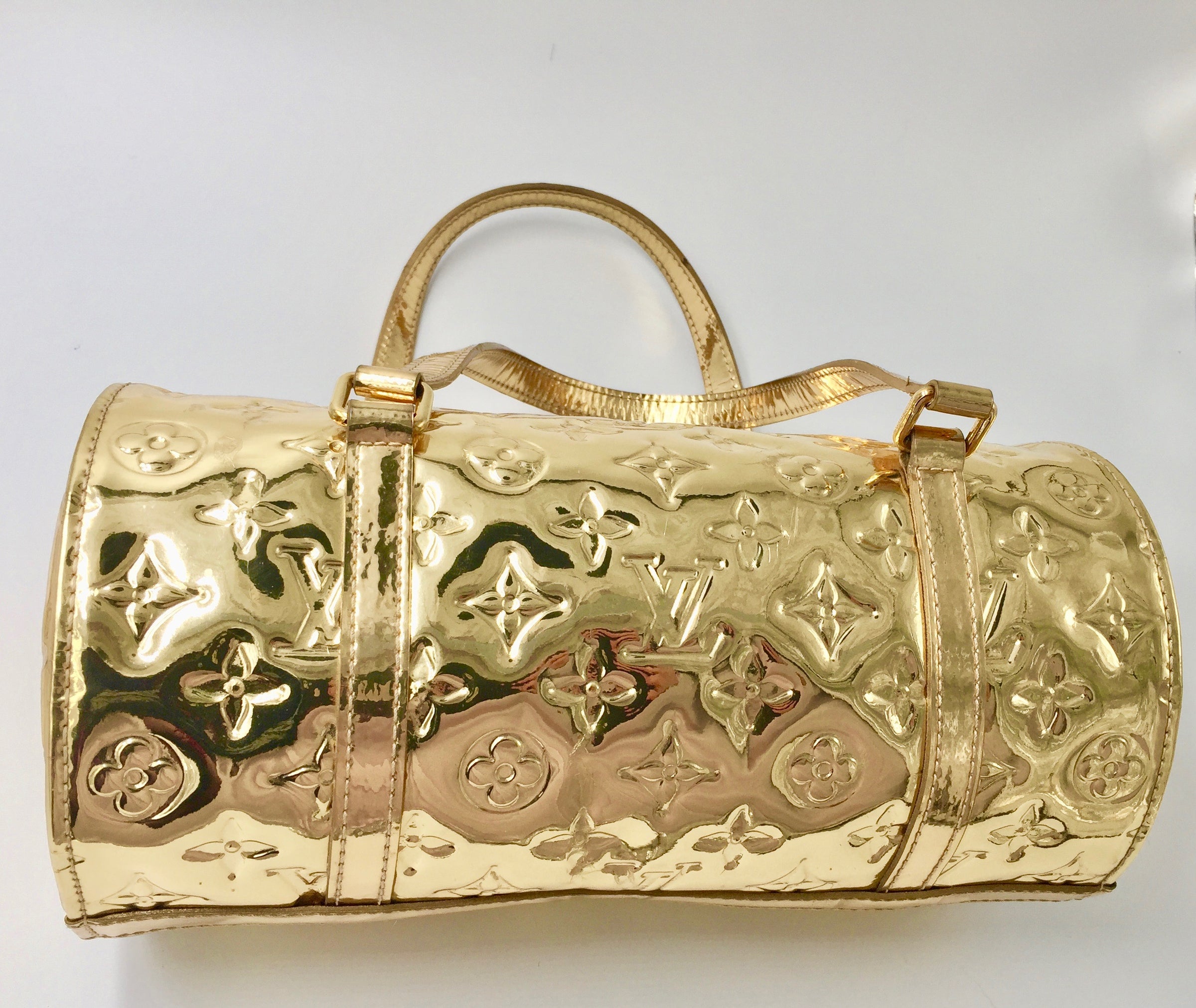 LOUIS VUITTON M95270 Monogram Miroir Papillon Dre Gold Hand Bag Ex