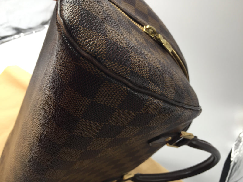 Authentic LOUIS VUITTON Ribera MM Hand Boston bag Damier Ebene N41434 LV