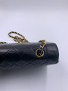 Sold-CHANEL Lambskin Small Diana Single Chain Single Flap Bag Black/gold K330