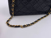 Sold-CHANEL Lambskin Small Classic Double Flap Bag Black/gold