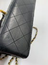 Sold-CHANEL Lambskin Small Classic Double Flap Bag Black/gold