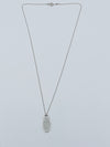 Tiffany & Co 925 Silver Return to Tiffany Small Oval Tag Necklace