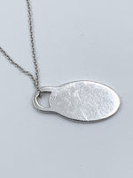 Tiffany & Co 925 Silver Return to Tiffany Small Oval Tag Necklace
