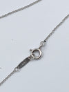 Tiffany & Co 925 Silver Return to Tiffany Small Oval Tag Necklace