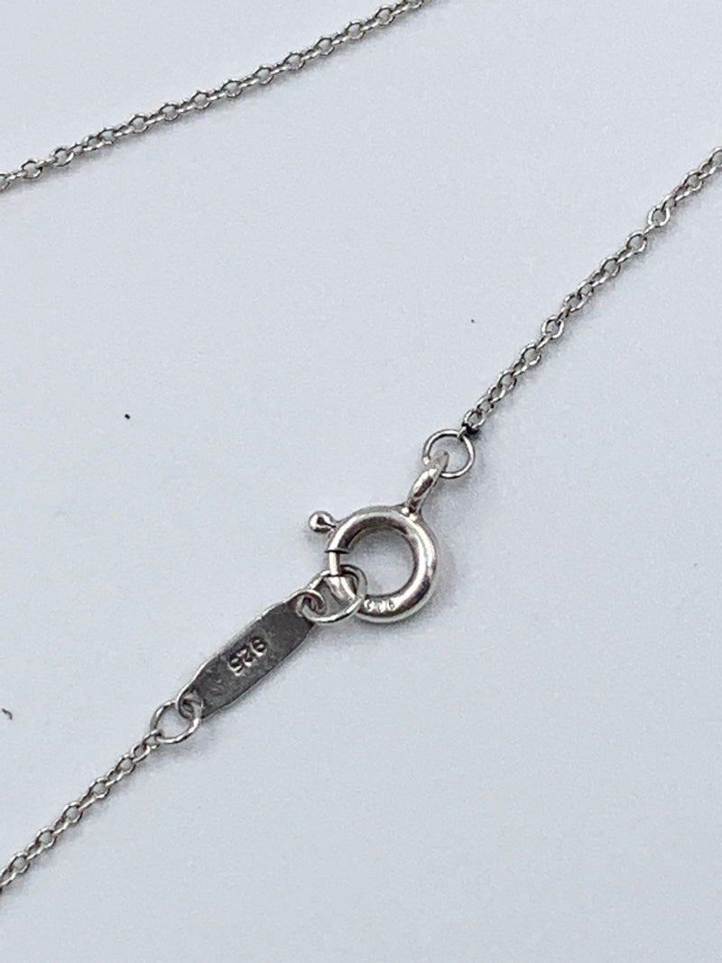 Tiffany & Co 925 Silver Return to Tiffany Small Oval Tag Necklace