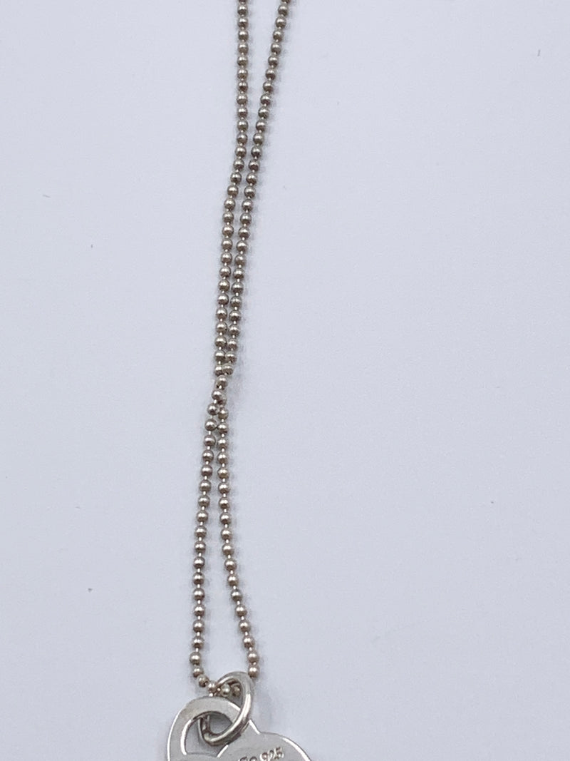 Sold-Tiffany & Co 925 Silver Return to Tiffany Small Heart Tag Necklace