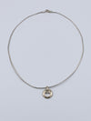 Sold-Tiffany & Co 925 Silver Open Heart Pendant Wire Necklace
