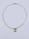 Tiffany & Co 925 Silver Open Heart Pendant Wire Necklace
