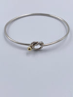 Sold-Tiffany & Co 925 (Silver) 750 (Gold) Love Knot Bangle