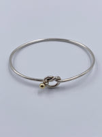 Sold-Tiffany & Co 925 (Silver) 750 (Gold) Love Knot Bangle