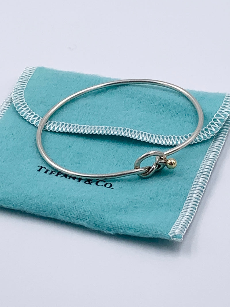 Sold-Tiffany & Co 925 (Silver) 750 (Gold) Love Knot Bangle