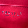 Sold-CHANEL Classic Mini Rectangular Red Shoulder Bag- Silver Hardware Patent Leather