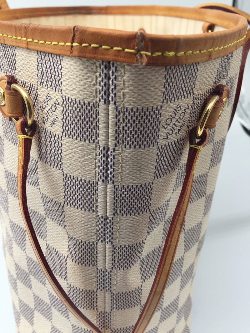 Sold-LOUIS VUITTON Damier Azur Neverfull PM N51110 – Preloved Lux