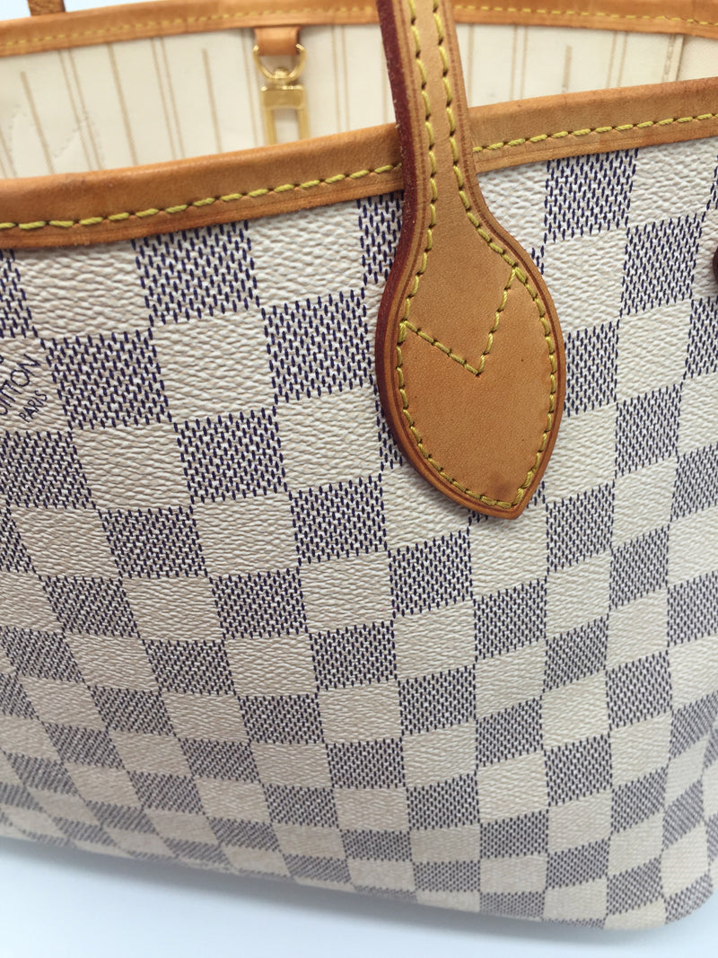 Sold-LOUIS VUITTON Damier Azur Neverfull PM N51110 – Preloved Lux