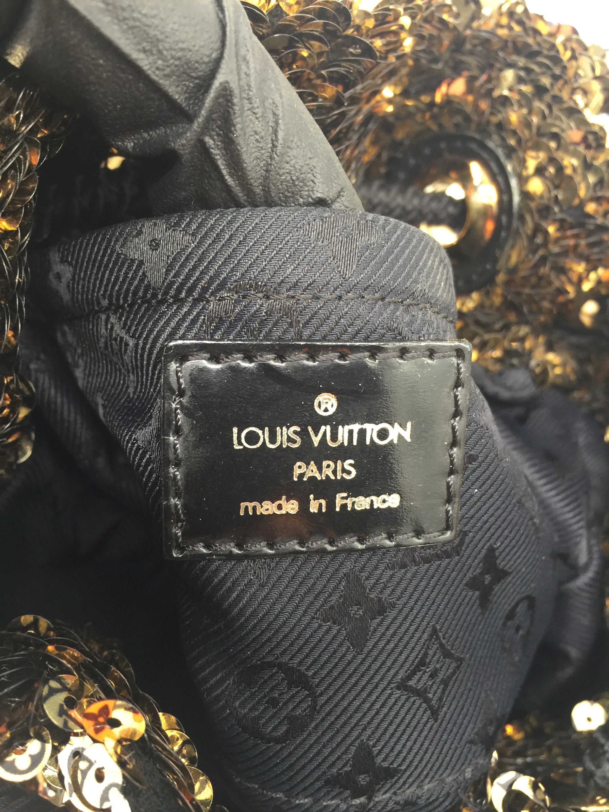 Louis Vuitton Noe Rococo Handbag Sequins Mini