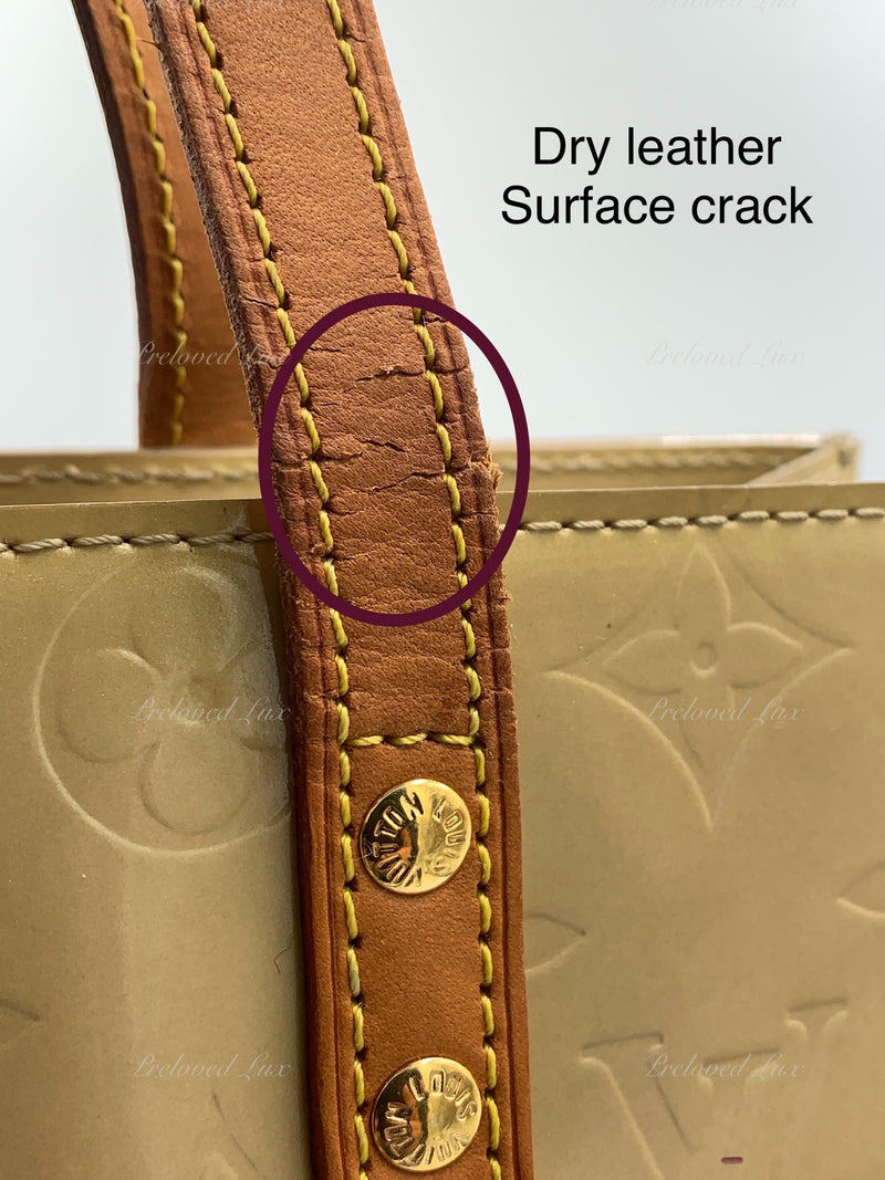 Brown Louis Vuitton Monogram Vernis Reade MM Handbag