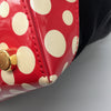 Sold-LOUIS VUITTON Monogram Kusama Vernis Dot Infinity Lockit MM Nylon Red M40681