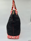 Sold-LOUIS VUITTON Monogram Kusama Vernis Dot Infinity Lockit MM Nylon Red M40681