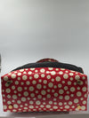 Sold-LOUIS VUITTON Monogram Kusama Vernis Dot Infinity Lockit MM Nylon Red M40681