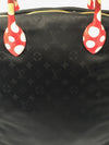 Sold-LOUIS VUITTON Monogram Kusama Vernis Dot Infinity Lockit MM Nylon Red M40681