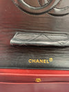 Sold-CHANEL Vintage Lambskin Medium/Large Single Flap Bag black/gold hardware