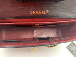 Sold-CHANEL Vintage Lambskin Medium/Large Single Flap Bag black/gold hardware