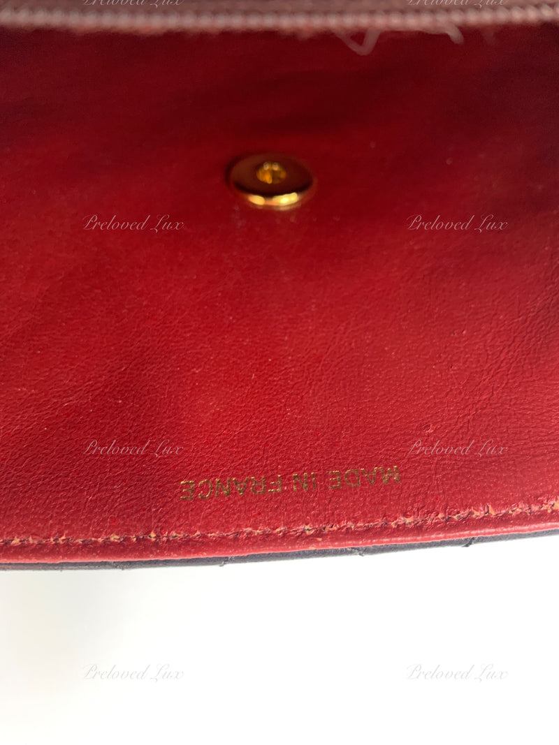Sold-CHANEL Lambskin Vintage Flap Bag Black with Gold Hardware