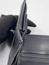 Sold-GUCCI GG Canvas Black Leather Wallet