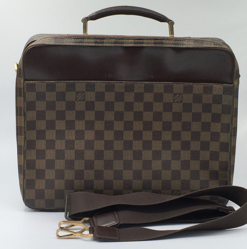 2008 Louis Vuitton Brown Damier Ebene Coated Canvas Sabana Computer Case at  1stDibs