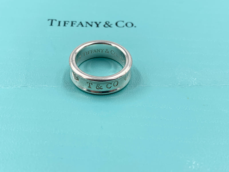 Sold-Tiffany & Co 925 Silver Ring Size 6 1/4