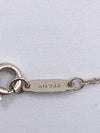 Sold-Tiffany & Co 925 Silver Circle Pendant with Necklace