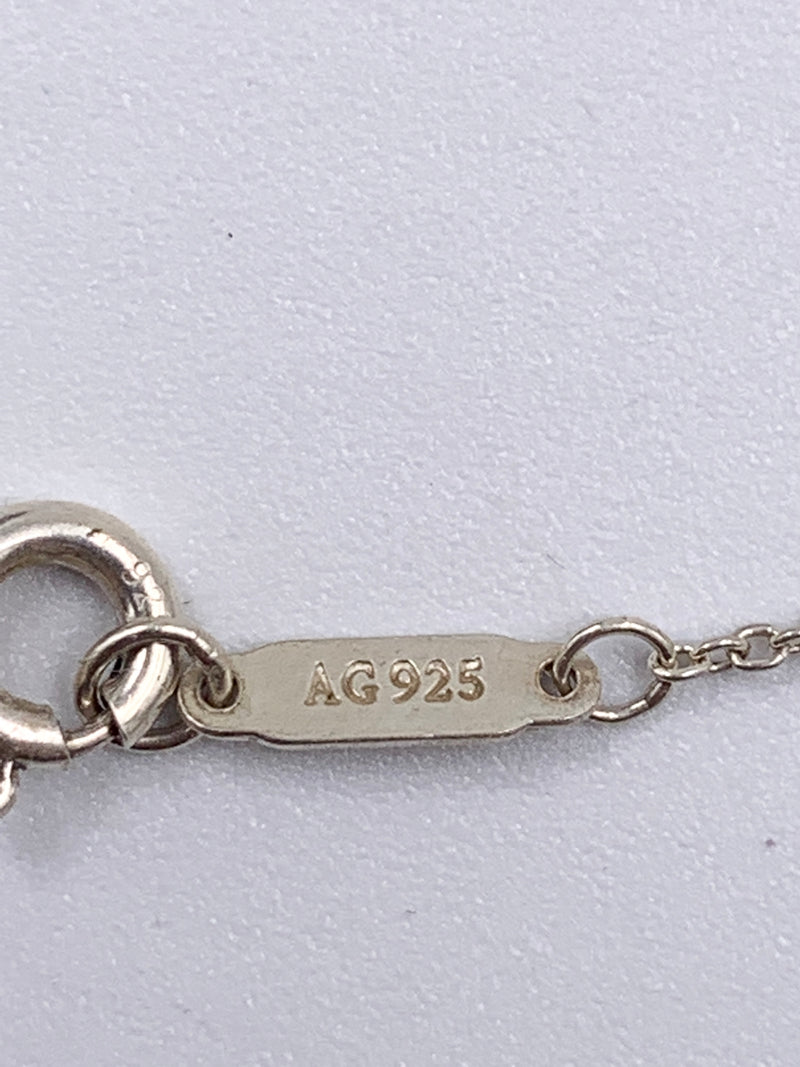 Sold-Tiffany & Co 925 Silver Circle Pendant with Necklace