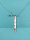 Sold-Tiffany & Co 925 Silver Atlas Collection Bar with Necklace