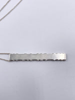Sold-Tiffany & Co 925 Silver Atlas Collection Bar with Necklace