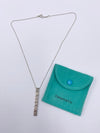 Sold-Tiffany & Co 925 Silver Atlas Collection Bar with Necklace