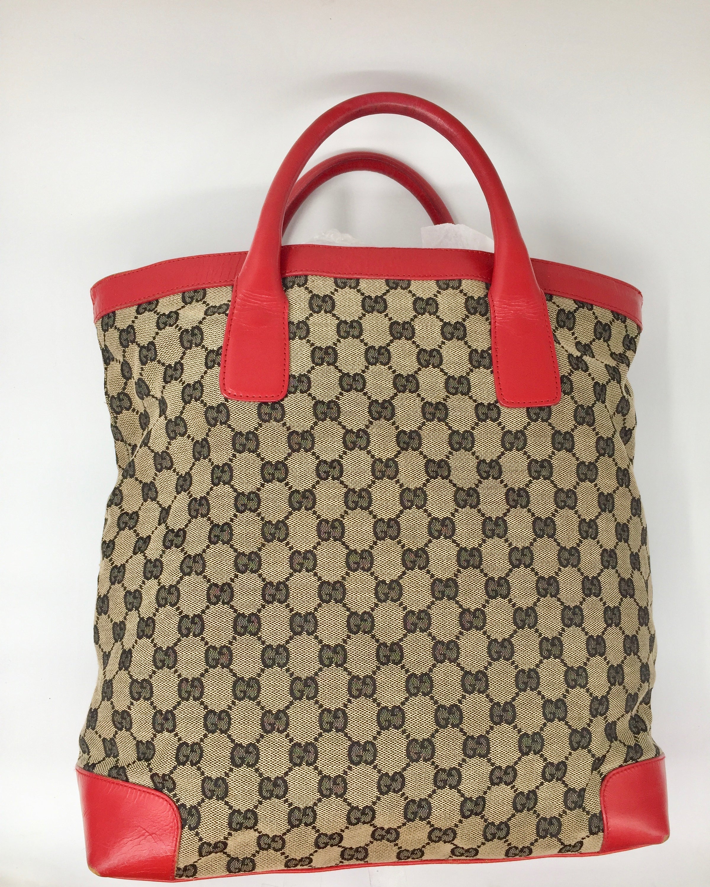 Sold GUCCI GG Tote bag red b