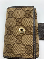 GUCCI GG Brown 6-ring Key Holder