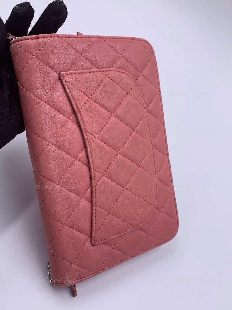 CHANEL Lambskin Wallet-on-the-chain WOC Crossbody Flap Bag - Pink Silver  Hardware - Preloved Lux Canada