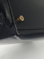 Sold-HERMES Kelly 32 Box Calf Leather Black GHW