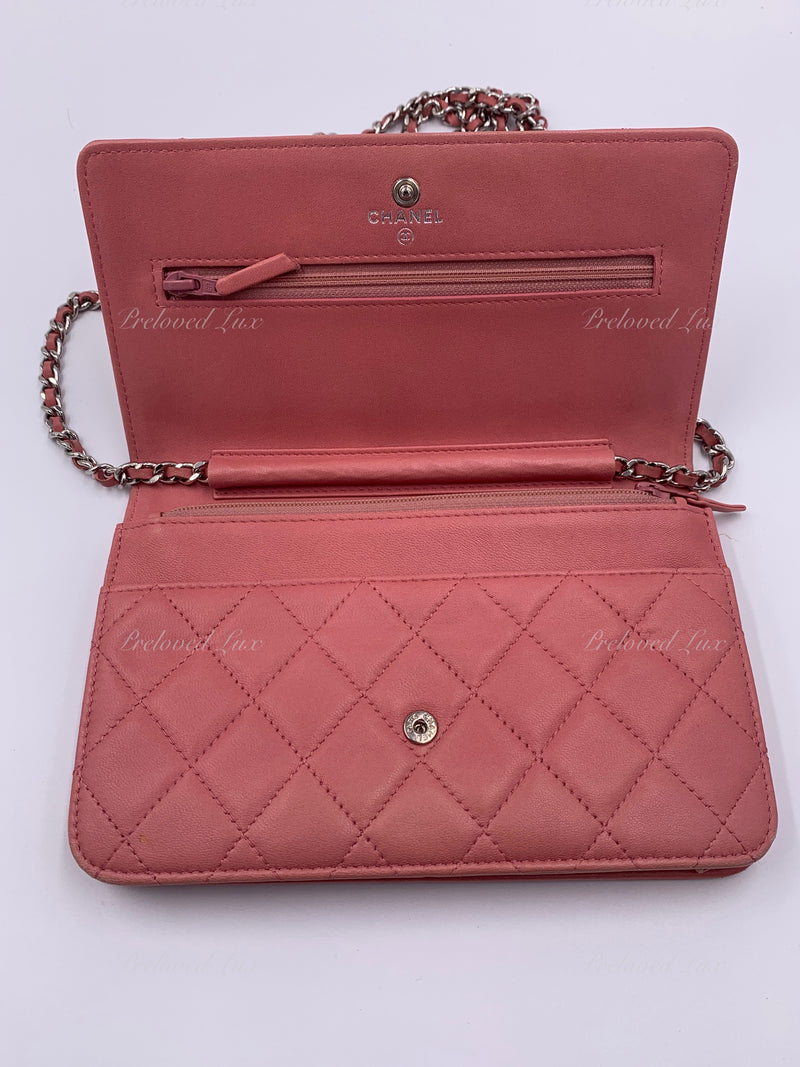 Rent Chanel WoC Pink Lambskin Silver – Secondhandbags Rental