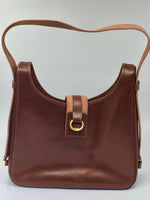 Sold-HERMES Tsako Box Calf Shoulder Bag brown - vintage