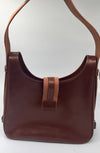 Sold-HERMES Tsako Box Calf Shoulder Bag brown - vintage