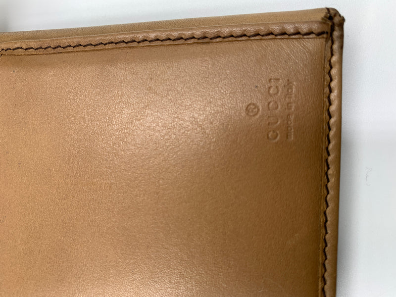Sold-GUCCI GG Brown Long Wallet